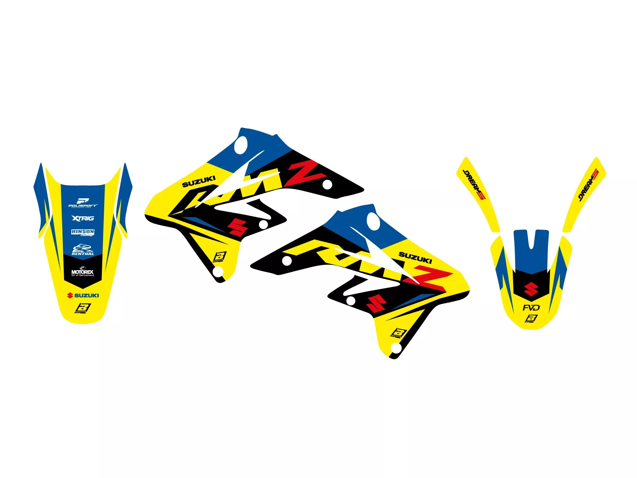 07-09 RMZ250 DREAM 5 GRAPHICS, BLACKDIRD 2314AB