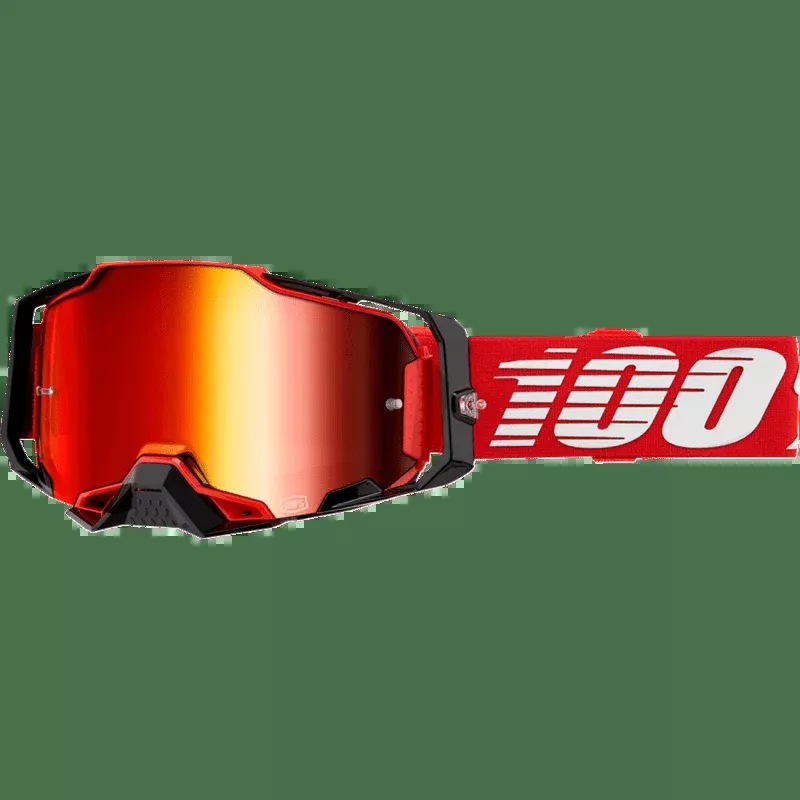 100% Armega Goggle Mirror Red Lens
