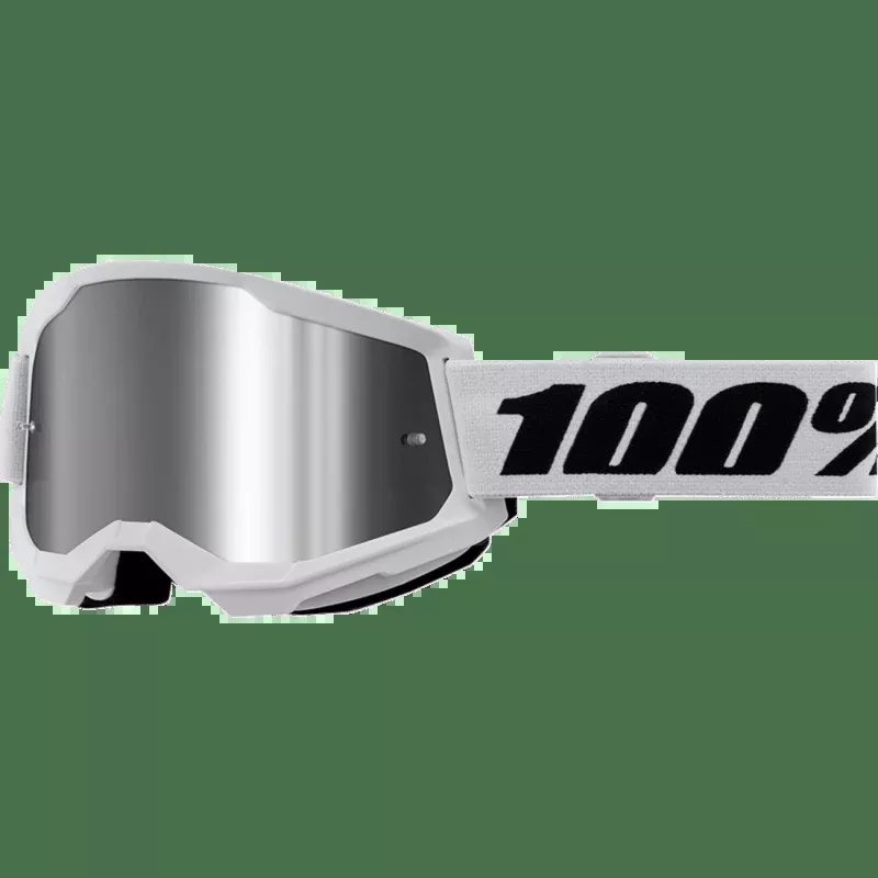 100% Strata 2 Junior Goggle Mirror Silver Lens