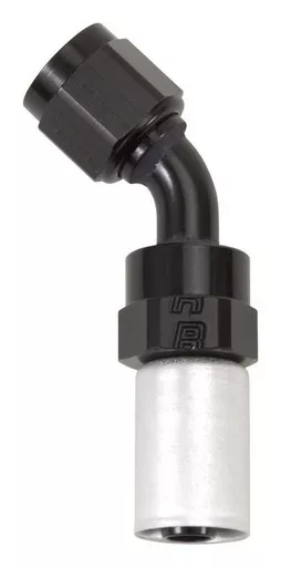 #8 45 Deg Hose Fitting P/C Crimp-On 610533