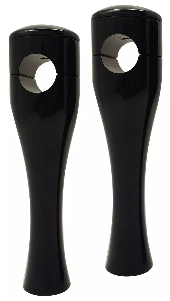 Accutronix 8″ Hourglass Riser 1″ Bars FX & XL Black – HRH1358-B
