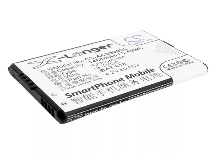 Acer CloudMobile S500 S500 Cloud Mobile Mobile Phone Replacement Battery