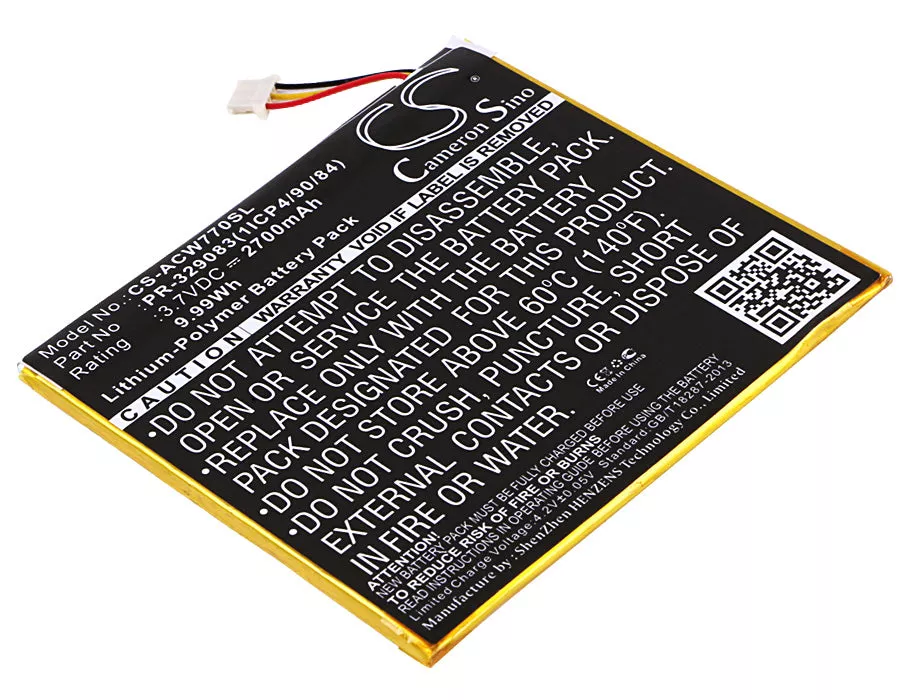Acer Iconia One 7 B1-770 Tablet Replacement Battery