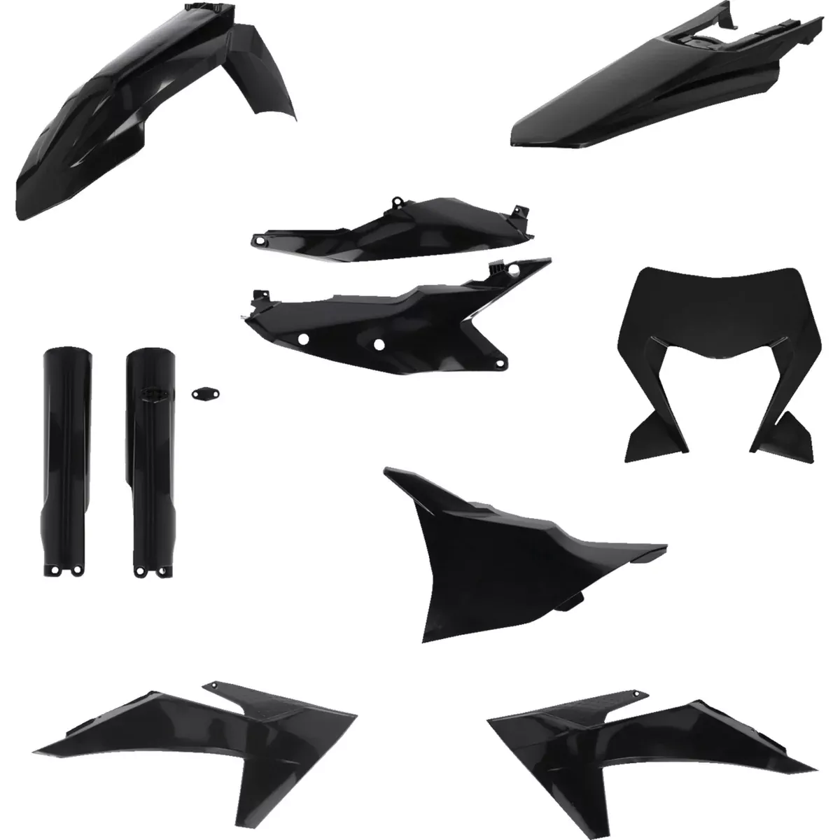 ACERBIS 1403-4438 2986550001 Replacement Plastic Kit Full Replacement Body Kit – Black – KTM
