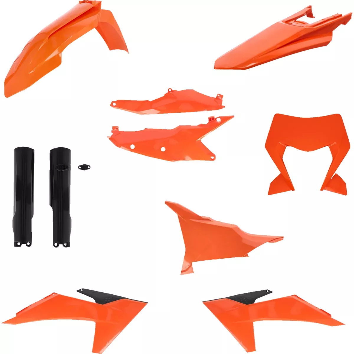 ACERBIS 1403-4440 2986558211 Replacement Plastic Kit Full Replacement Body Kit – ’25 OEM Orange/Black – KTM