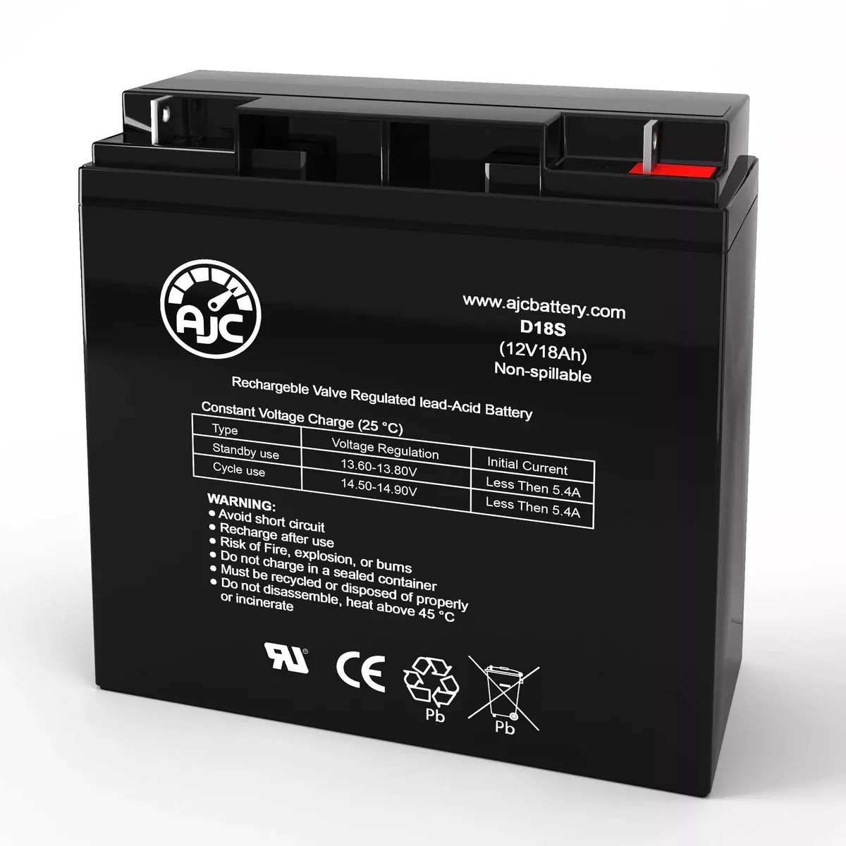 AJC Battery Compatible with Big Beam 2ESDX 12V 18Ah Emergency Light Battery