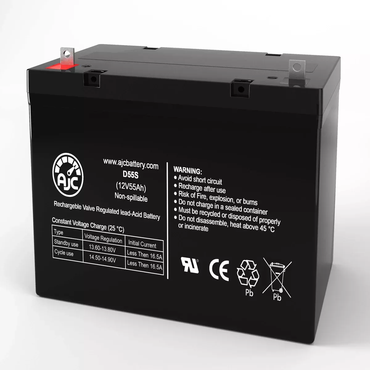 AJC Battery Compatible with Emerson M9 12V 55Ah UPS Battery