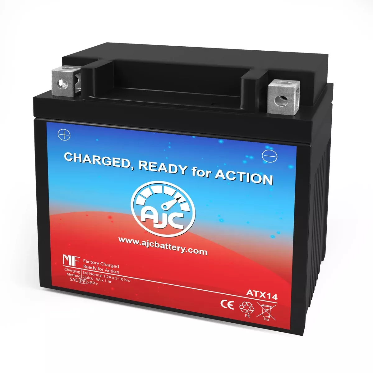 AJC Battery Compatible with Mega Crank MTX-15 Powersports Battery