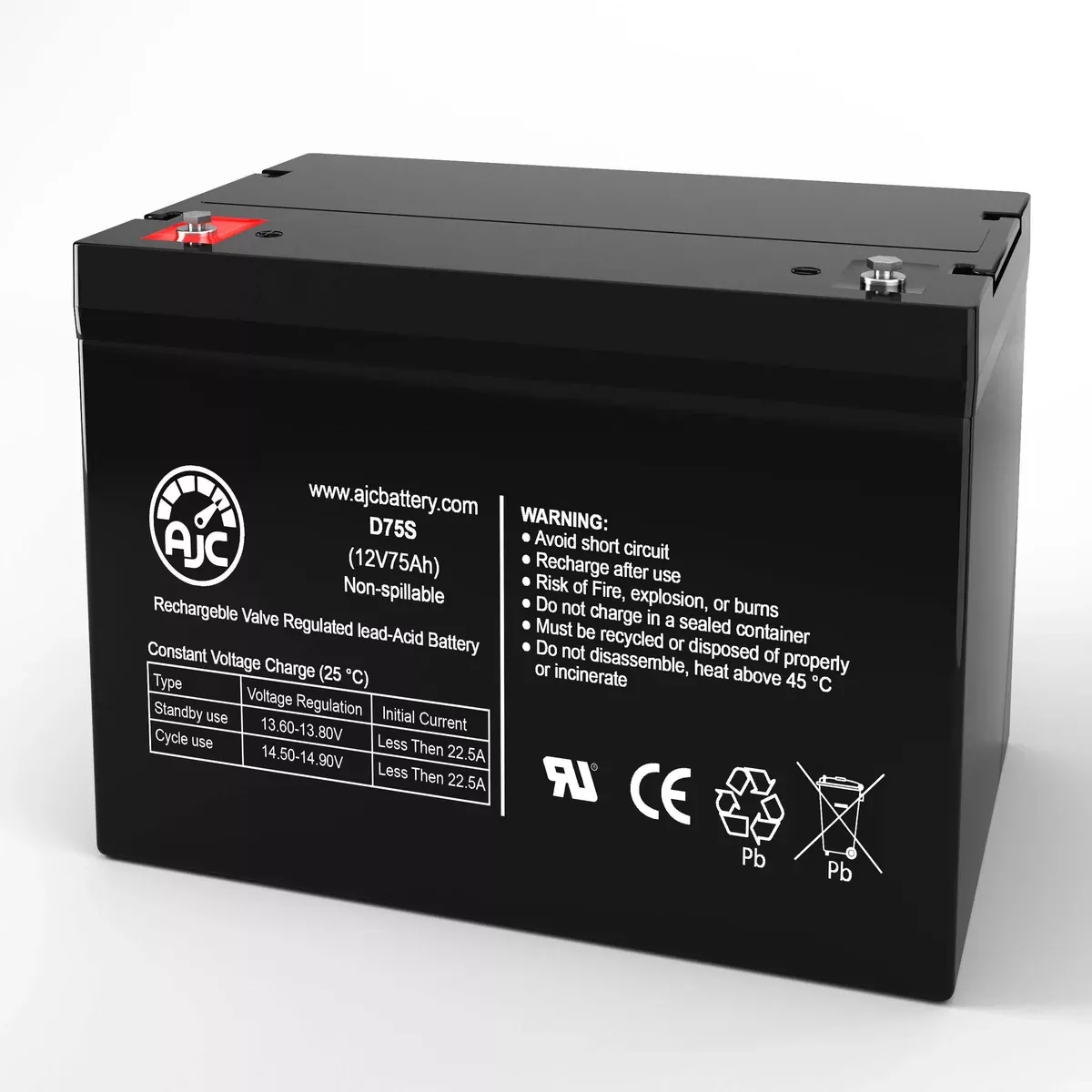 AJC Battery Compatible with Para Systems PRO 280 12V 75Ah UPS Battery