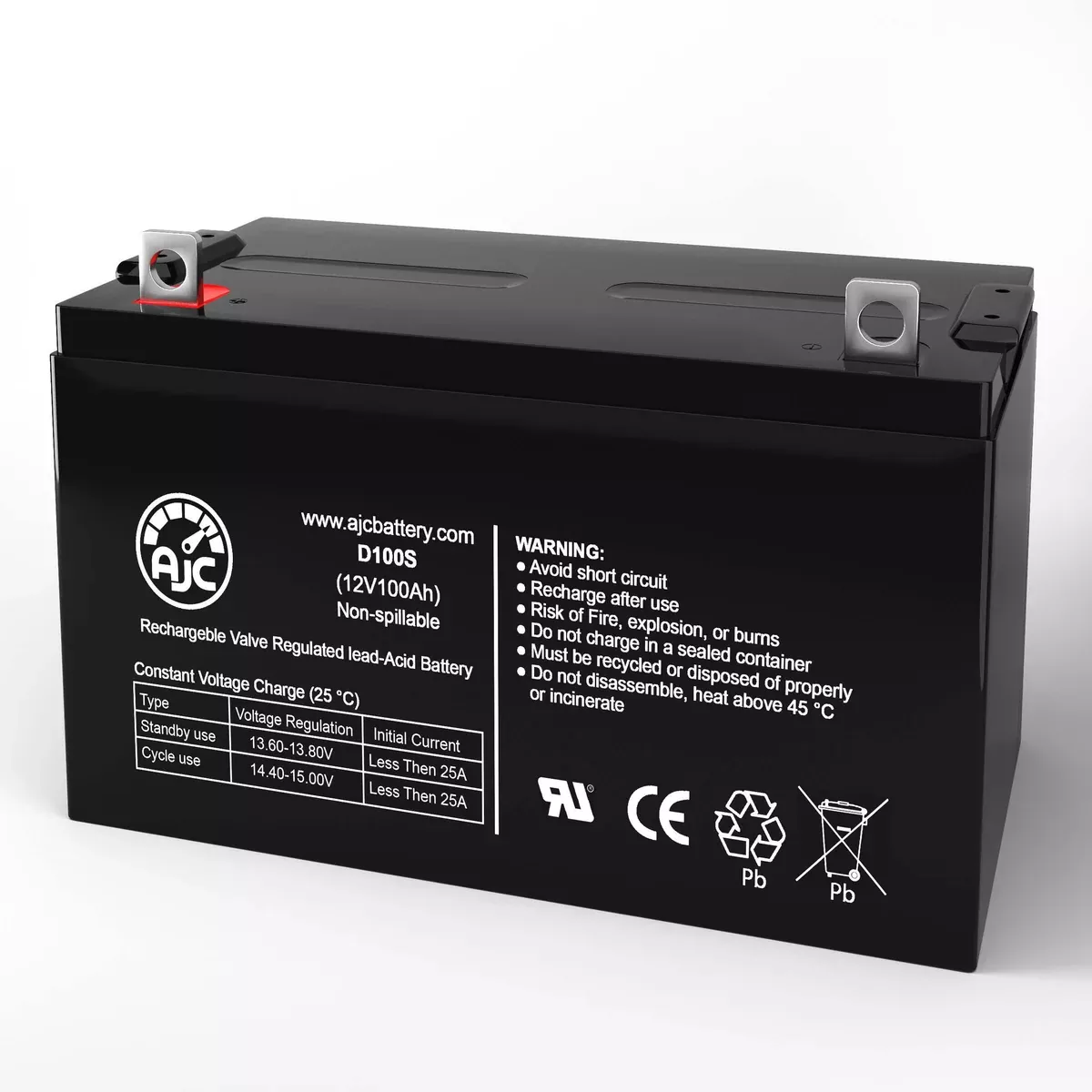 AJC Battery Compatible with Simplex 112-113 12V 100Ah Alarm Battery