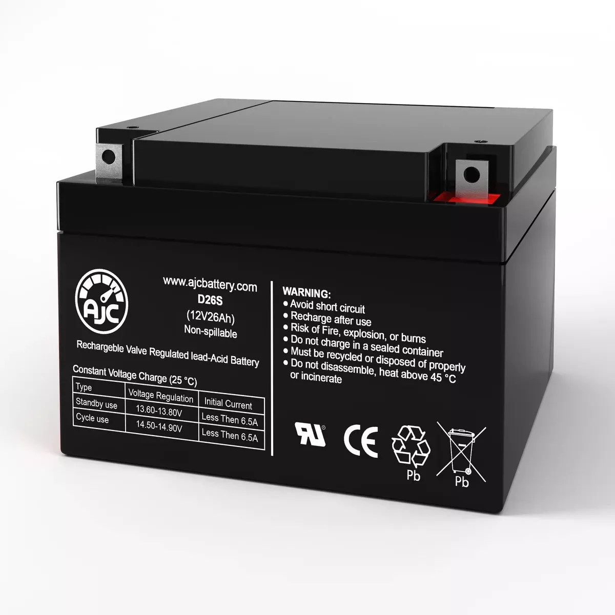 AJC Battery Compatible with Simplex 4208A 12V 26Ah Industrial Battery