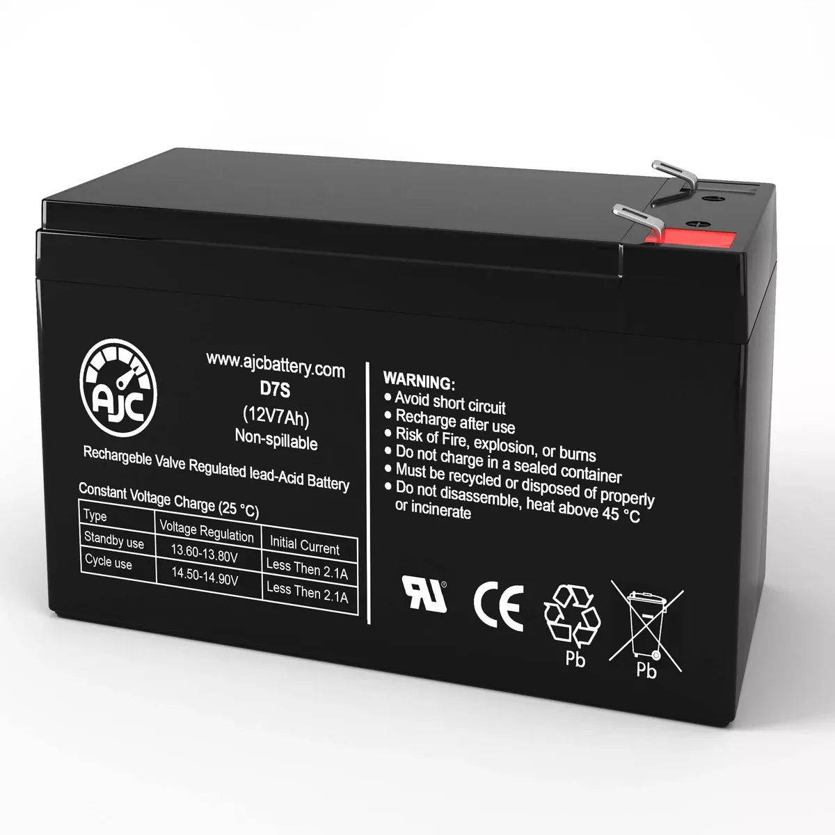 AJC Battery Compatible with Ultra UL7-12 Lawn Mower and Tractor Battery