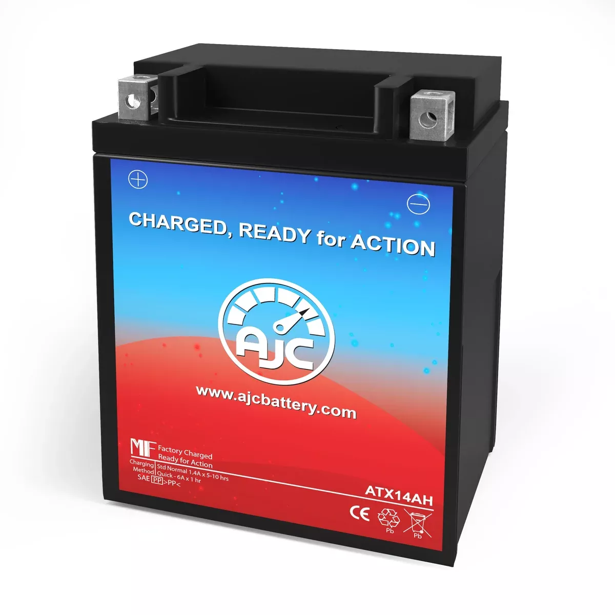 AJC Battery Compatible with Yuasa YUEM62H4A Powersports Battery