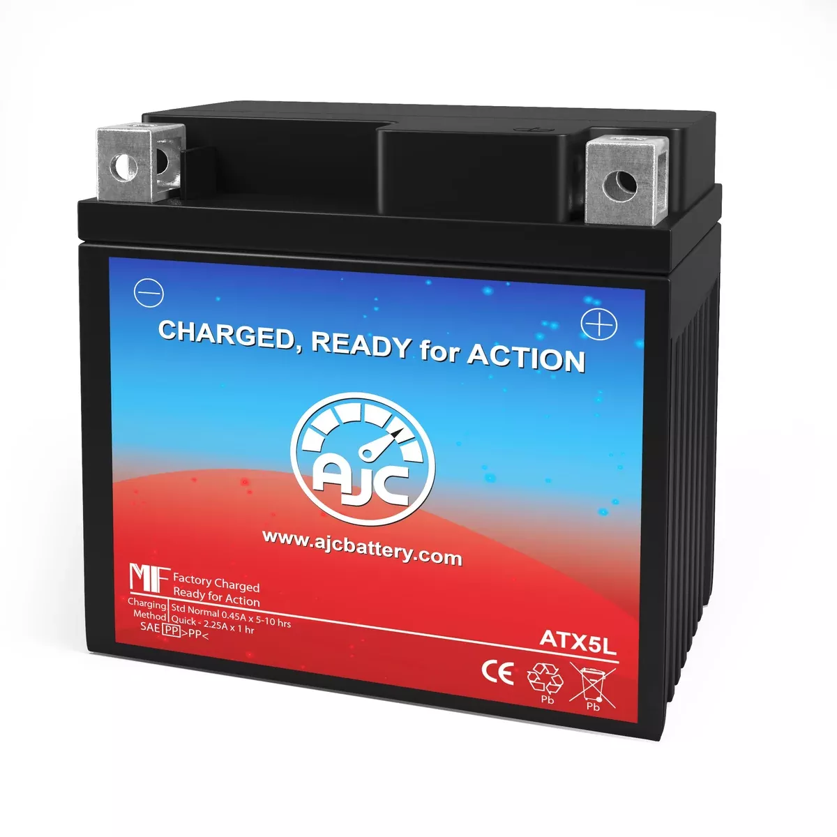 AJC Battery Compatible with Yuasa YX5LBS Powersports Battery