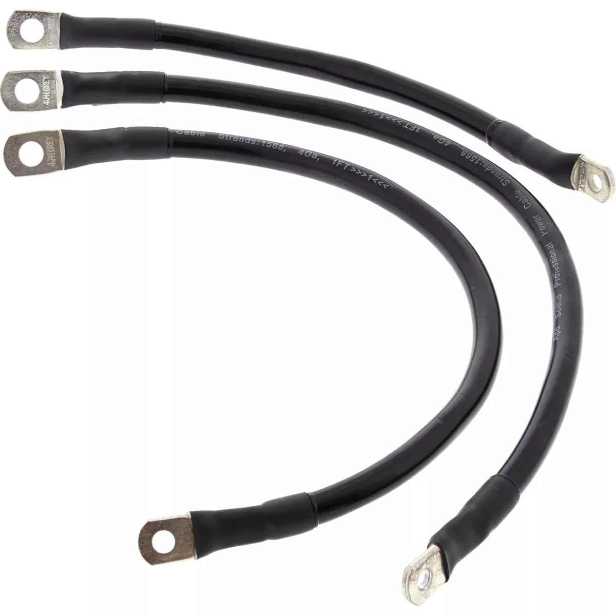 ALL Balls Battery Cable Kit Black – 79-3013-1 For Harley Dyna 2004-2009