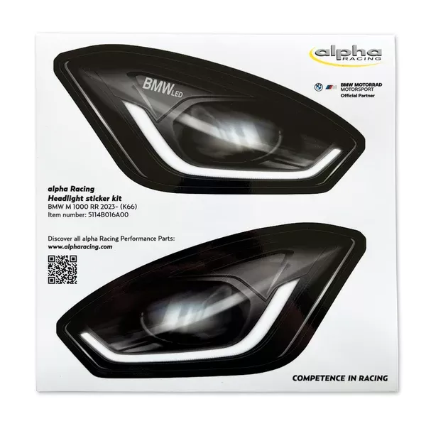Alpha Racing Sticker Kit Headlights
