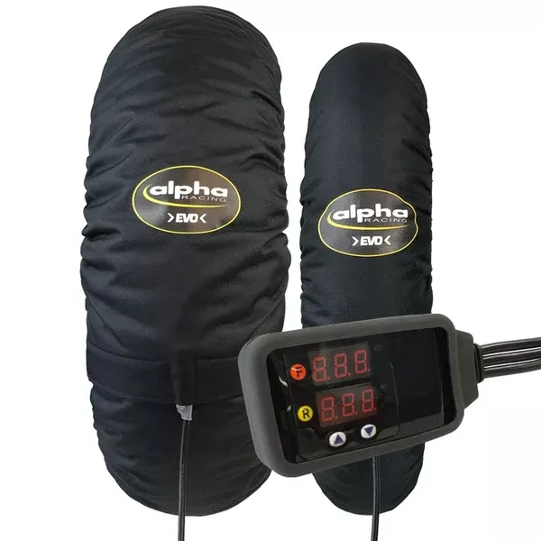 Alpha Racing Tyre Warmer Set >EVO< Supersport 600, Black