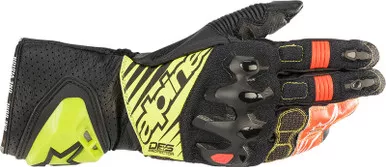 Alpinestars GP Tech V2 Black Fluo Yellow White Red Gloves