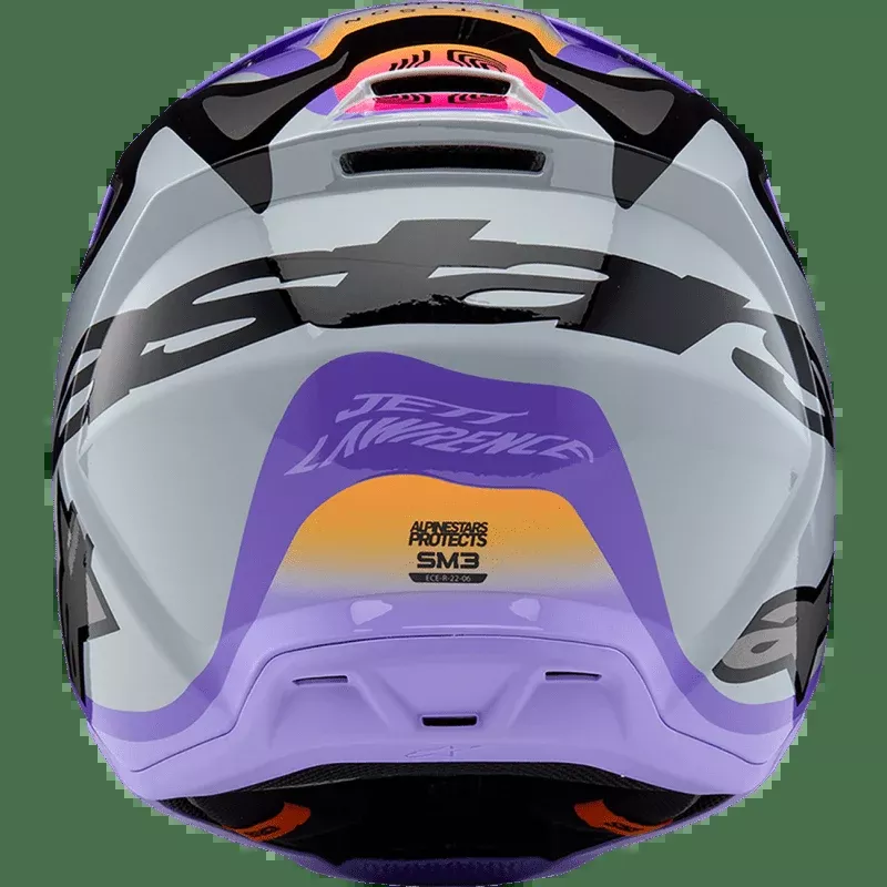 Alpinestars Helmet YTH SM3 Jettson Gray/PUR/BLK YS