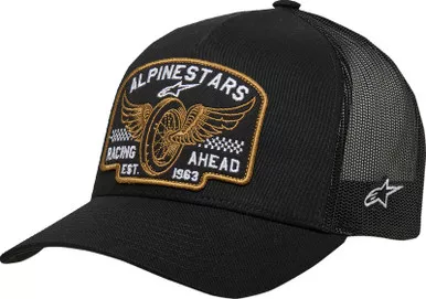 Alpinestars Heritage Patch Trucker Black Black Hat
