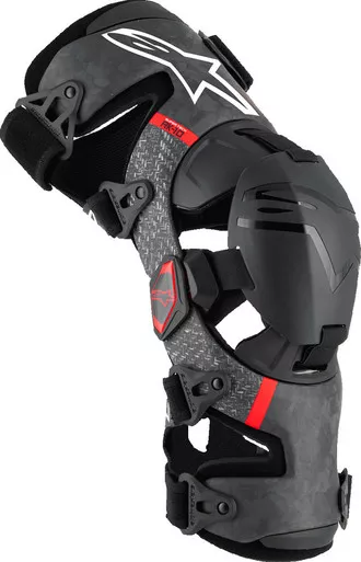 Alpinestars Supertech RK-10 Plasma Black Red Knee Braces