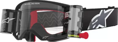 Alpinestars Supertech Roll-Off Corp Black Gray Clear Goggles