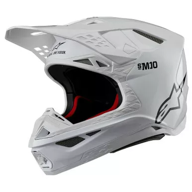 Alpinestars Supertech S-M10 Solid White Glossy Helmet