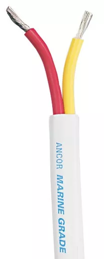 Ancor 123710 Safety Duplex Cable 6/2 AWG Flat 100ft Red/Yellow