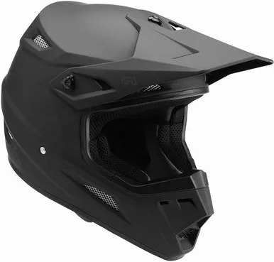Answer 446363 Youth AR1 Solid Offroad Helmet Matte Black Youth Large