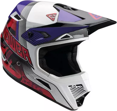 Answer 447688 AR1 Vendetta Helmet (Large, Red/White/Purple)