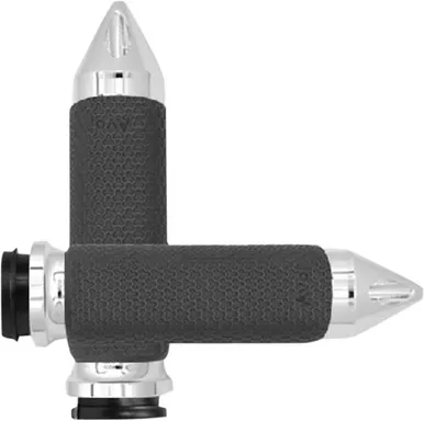 Avon Grips MF-63-CH-FLY-SP Chrome Memory Foam Spike Grips