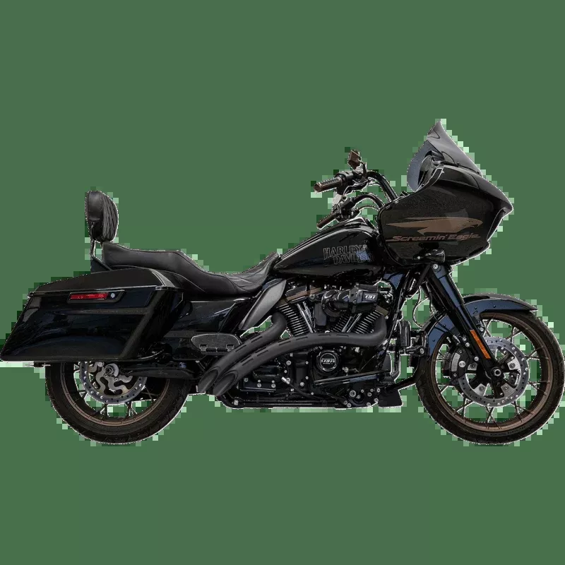 Bassani Xhaust Sweeper Exhaust System W/Slotted Shields Harley