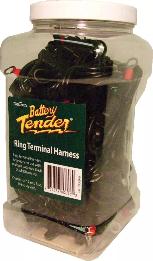 Battery Tender Quick Disconnect Leads With Ring Connector 25/PK Display – 081-0069-6-J25