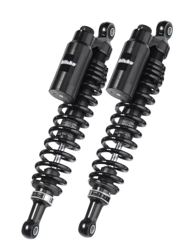 Bitubo WMT0 Adjustable Twinshocks Spring Preload Rebound Compression Dark Edition Piggyback Tank Length 330mm HD004WMT02V2