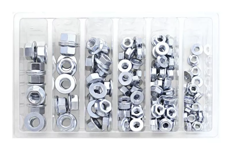 Bolt Hardware Flange Nut Assortment Pack