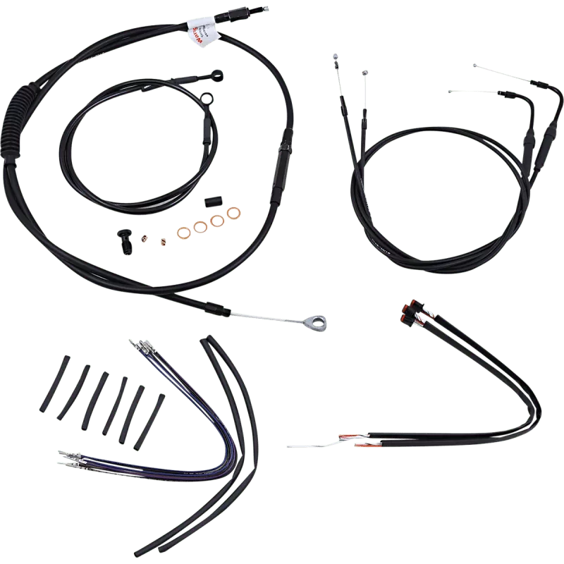 Burly Brand Control Kit 14" APE Hanger Handlebars ABS