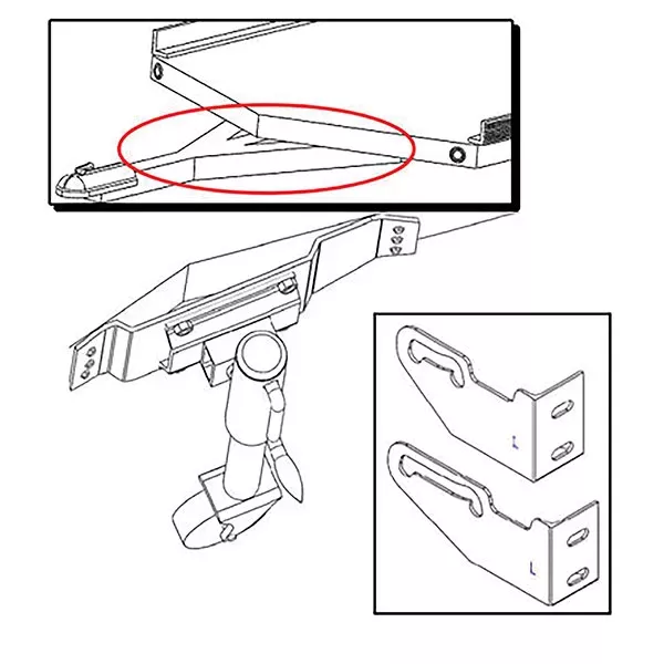 Caliber V-Front Ramp Shield Adapter Kit Triton Double-Axle (CA0212)