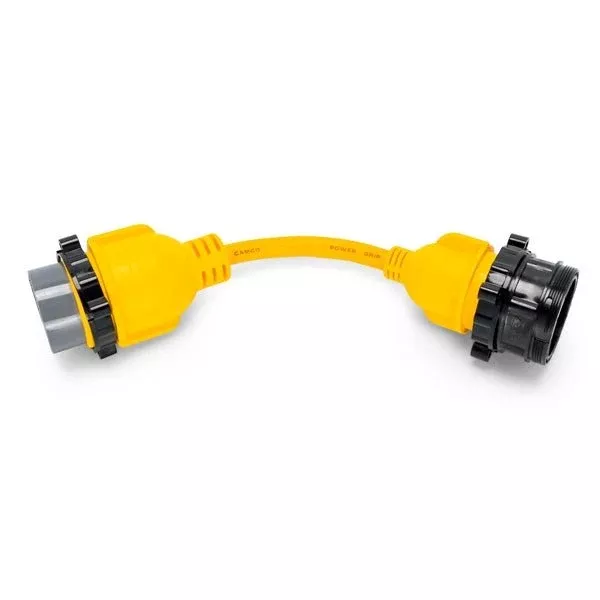 Camco Powergrip Marine – Adaptor Cord 12″ 50AM-Locking/30AF