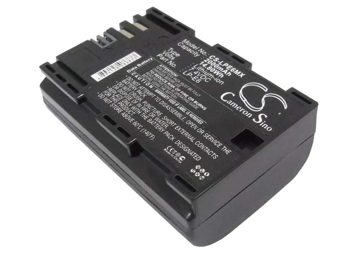 Canon EOS 5D Mark II EOS 7D EOS 5D Mark III 5D Mark III EOS 60D EOS 60Da EOS 7D Mark II EOS 6D Camera Replacement Battery