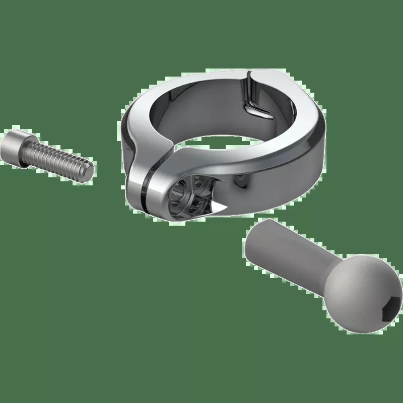 Ciro Aluminum Clamp Mount 1 1/2", Chrome