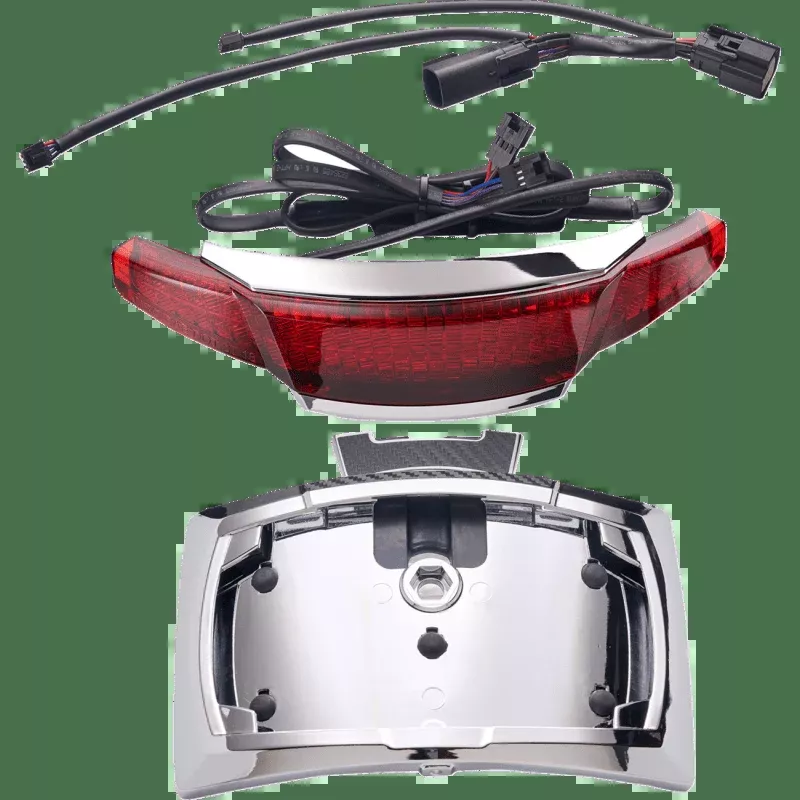 Ciro Taillight/License Plate Holder Lens Chrome