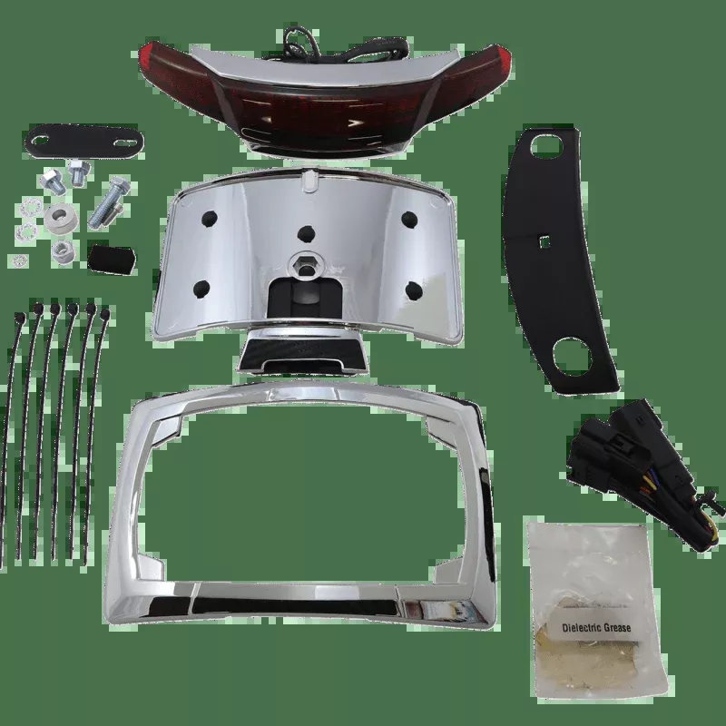 Ciro Taillight/License Plate Mount Chrome