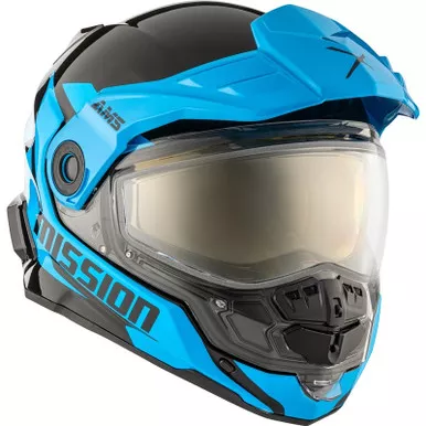 CKX Mission Alaska Blue Dual Lens Shield Helmet