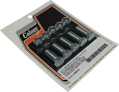 Colony Machine Brake Rotor Bolt and Nut Kit - 3425-10