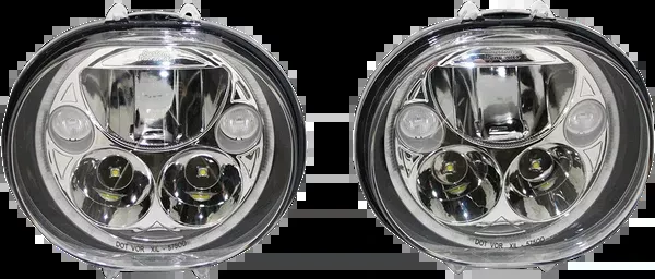 Custom Dynamics LED Headlight - 5-3/4" - Chrome