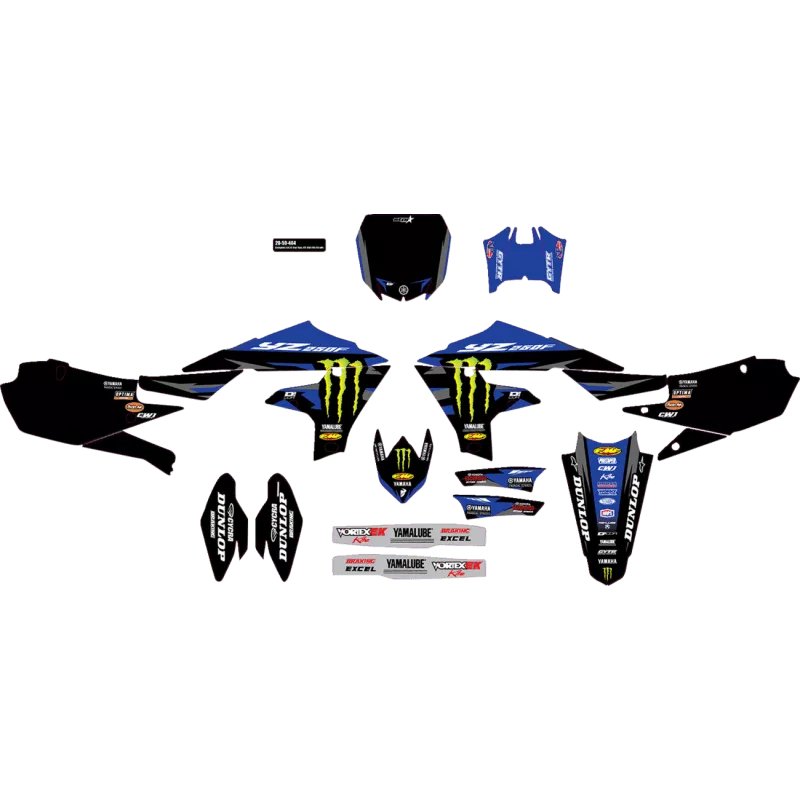 D'Cor Visuals Cmplt Kit 23.5/24 Monster Star YAM YZ 250F