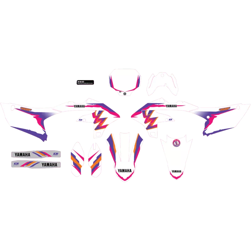 D'Cor Visuals Cmplt Kit 93 YZ Retro YZ 450 (23-24) BG
