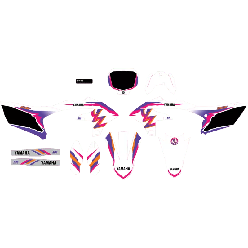 D'Cor Visuals Cmplt Kit 93 YZ Retro YZF 250 (24) BG