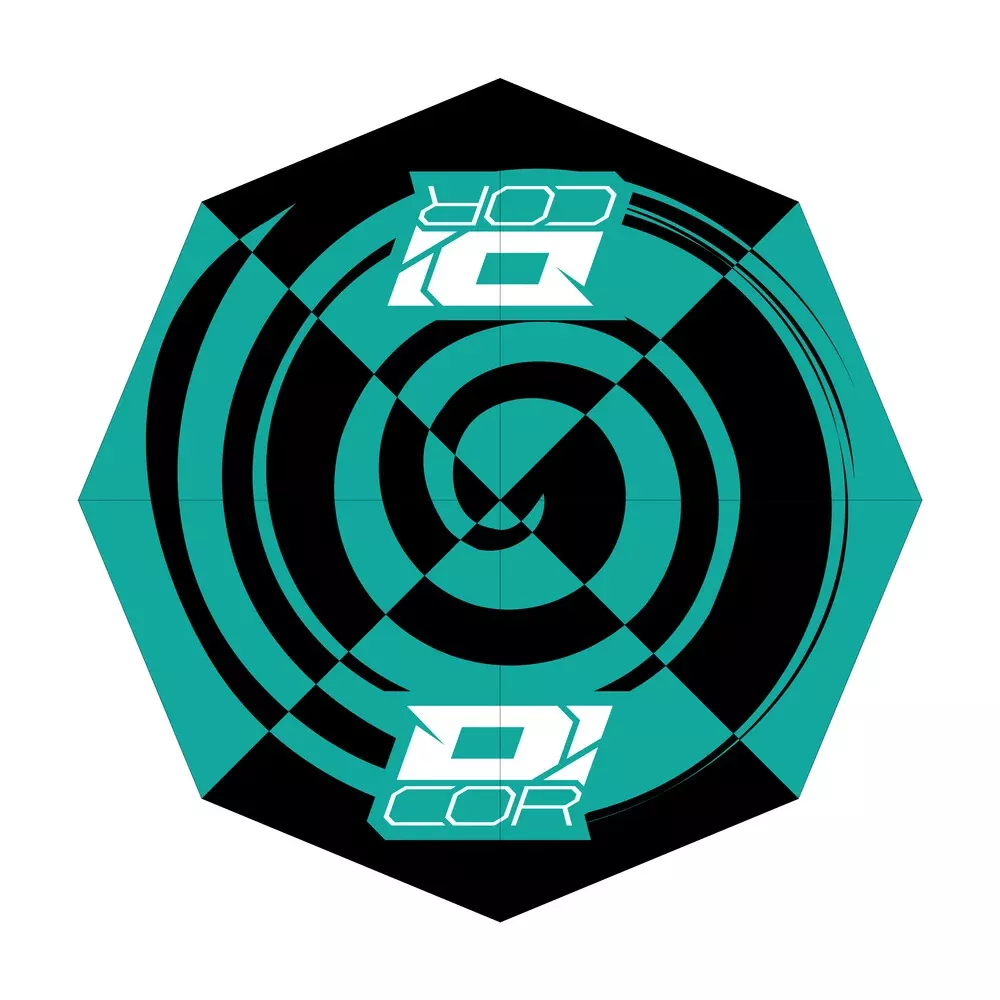D’cor Visuals D-Cor Umbrella Teal Black – 81-107-1