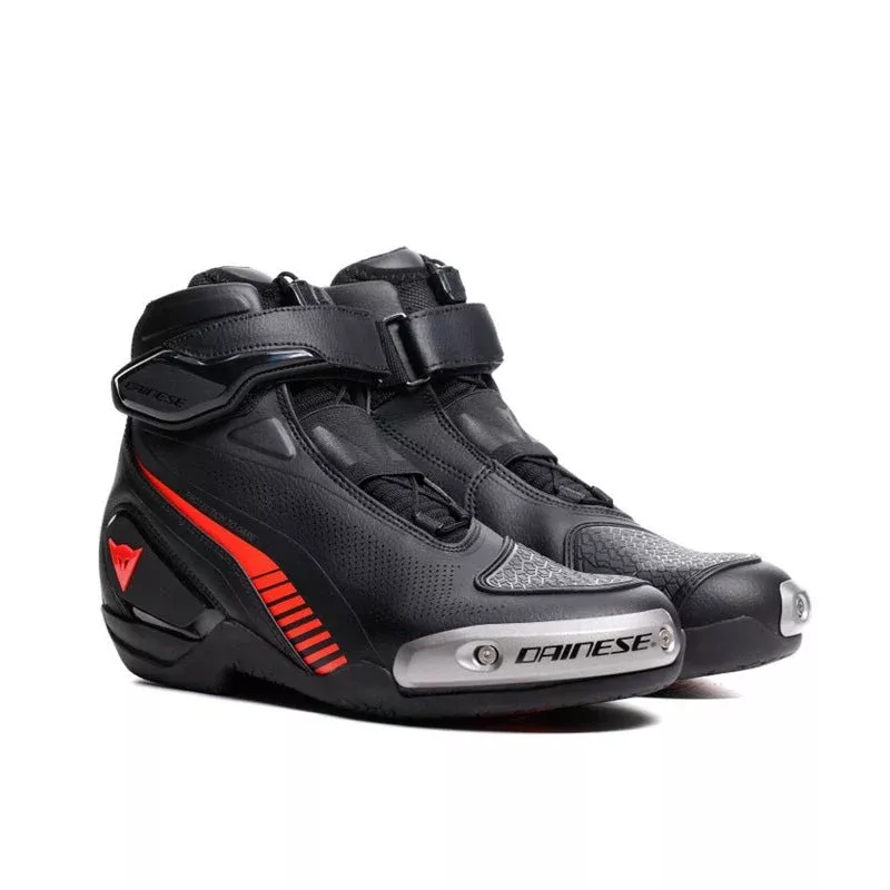 Dainese Superya Shoes Black/Red Fluo 38